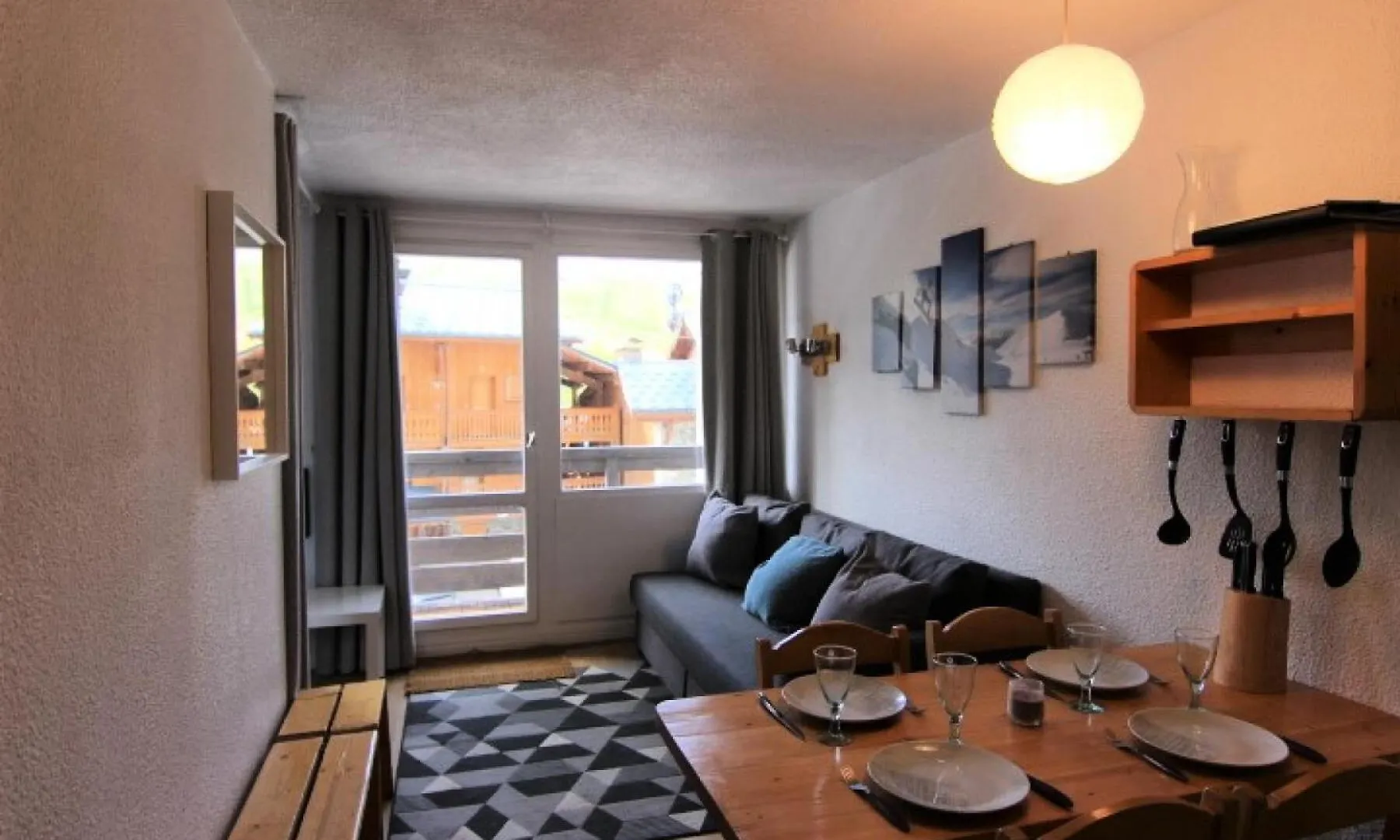 Residence Lauzieres - Joli 2 Pieces Cabine Pour 4 Personnes Quartier Soleil Mae-7613 Val Thorens